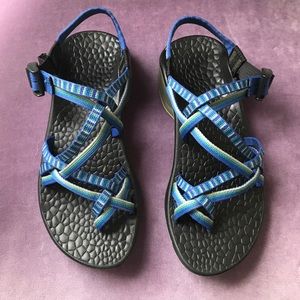 Blue Stripe Chacos